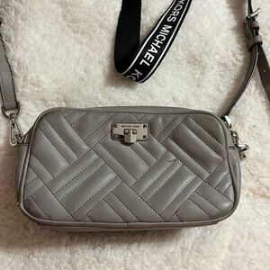 Michael Kors Gray Quilted Crossbody Bag
